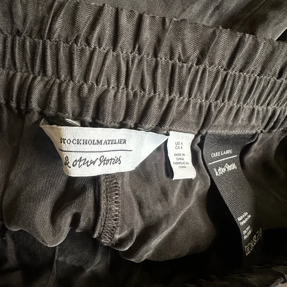 & Other Stories Wide Leg Elastic Waistband Pant 4 - Picture 5 of 5